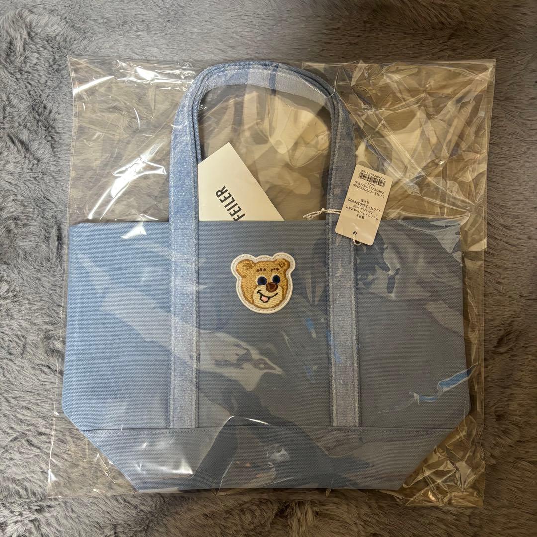 FEILER LOVE PARTY トートバッグ ライトブルー