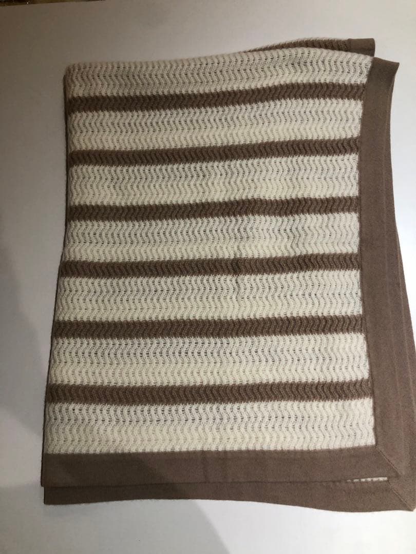 【新品・未使用】カシミヤ100％ ブランケット 120×100cm