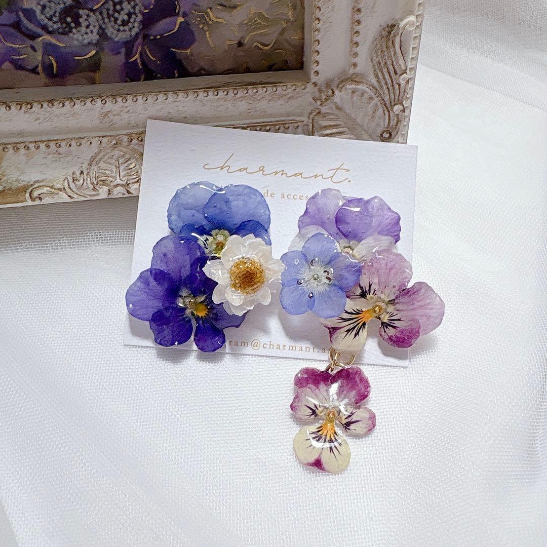 ビオラピアス❁¨̮