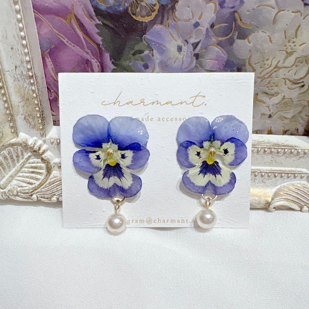 ビオラピアス❁¨̮