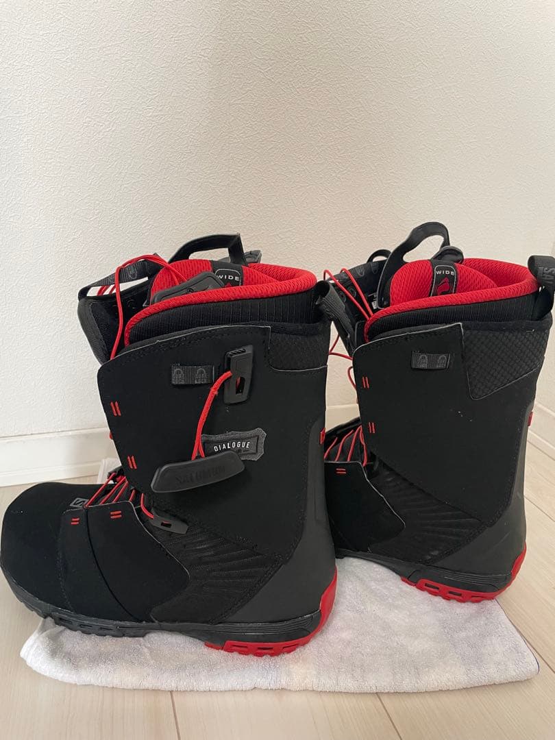美品 Salomon スノーボードブーツ ブラック/レッド 26cm