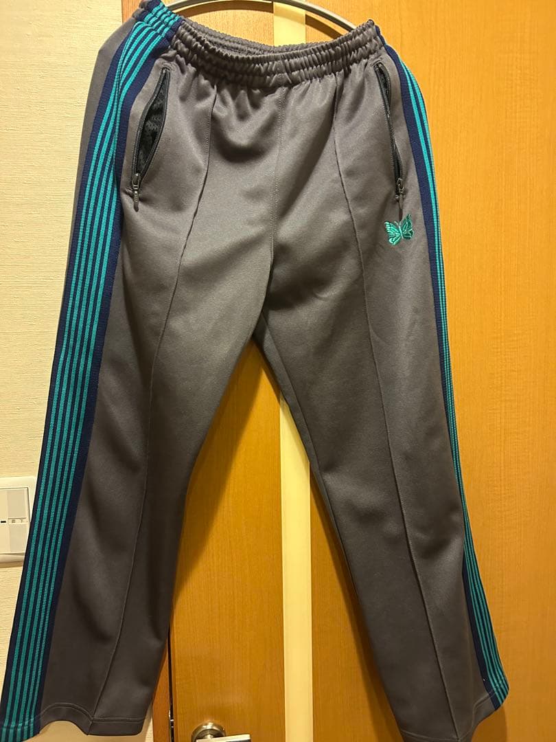 Needles トラックパンツSサイズ グレー/青