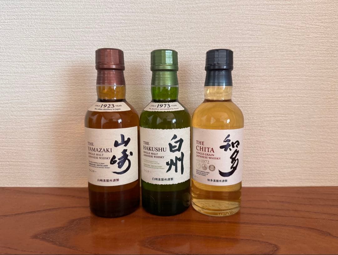 サントリー　白州•山崎•知多　180mlミニボトル★3本セット