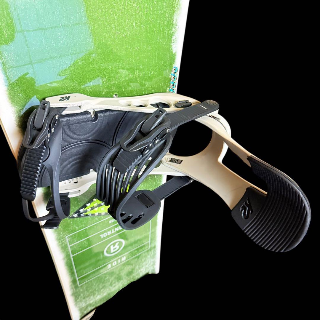 RIDE コントロール スノボ板 158cm＆K2バインディングL