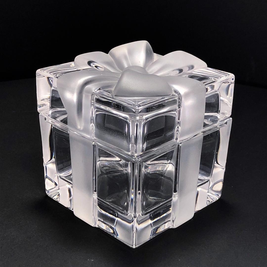 【美品・箱付き】ティファニー／クリスタル ジュエリーボックス