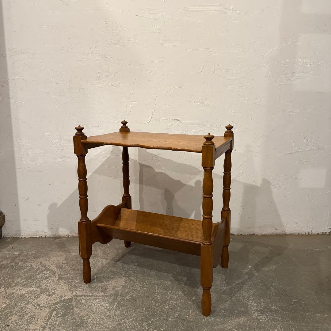 ヴィンテージ　サイドテーブル　マガジンラック