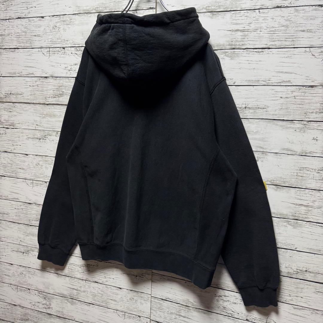 848a【人気のL】シュプリーム　コーデュロイロゴ　ビッグロゴ　パーカー