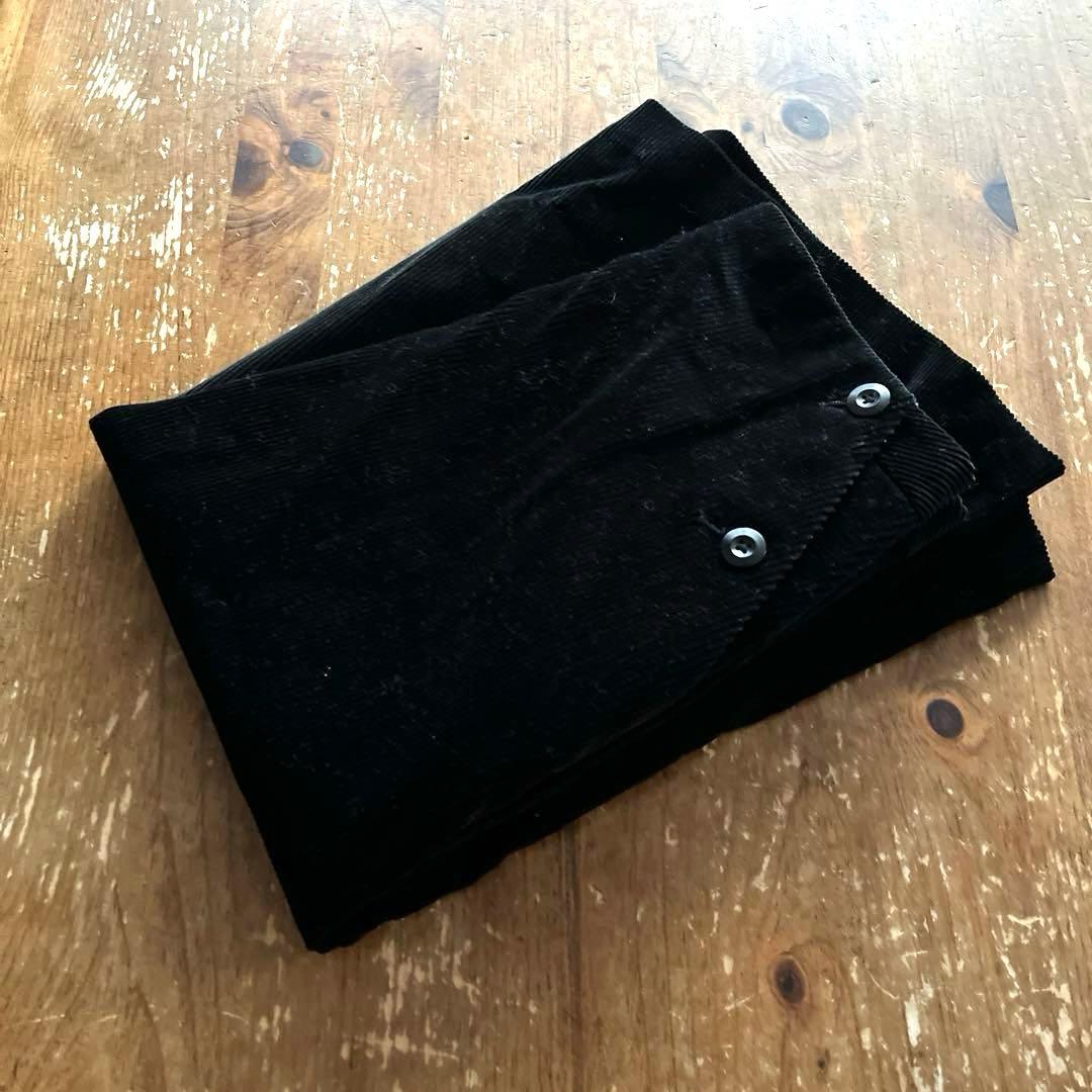 新品未使用　マーガレットハウエル コーデュロイ　スカート　ブラック　黒　Ｌ