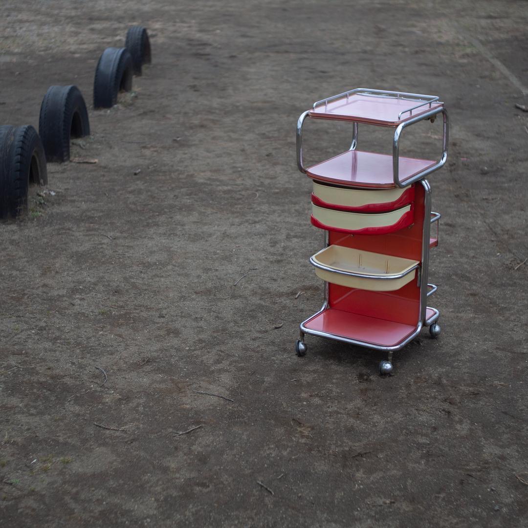 スペースエイジ ツールワゴン 多機能ワゴン 什器 収納 ミッドセンチュリー