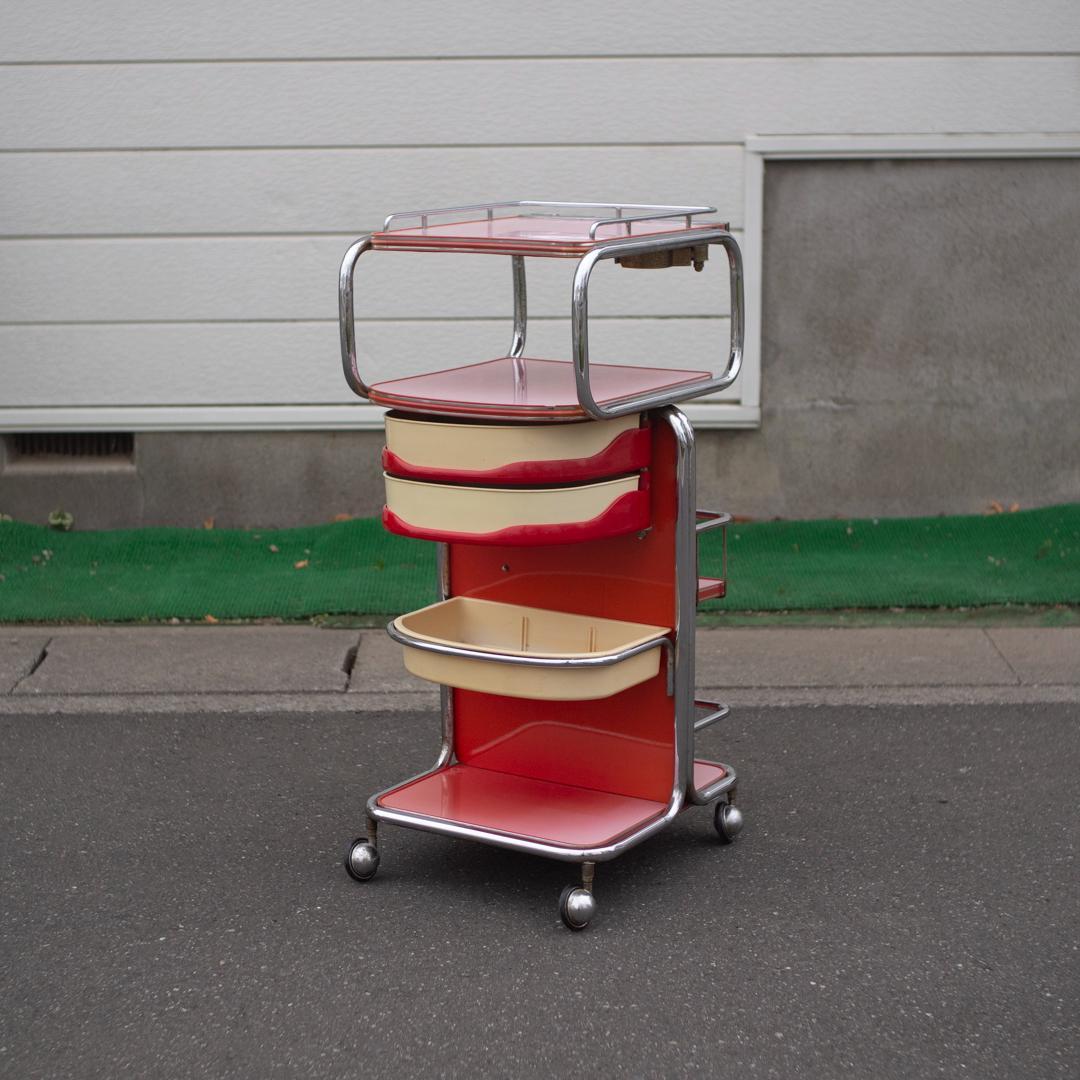 スペースエイジ ツールワゴン 多機能ワゴン 什器 収納 ミッドセンチュリー