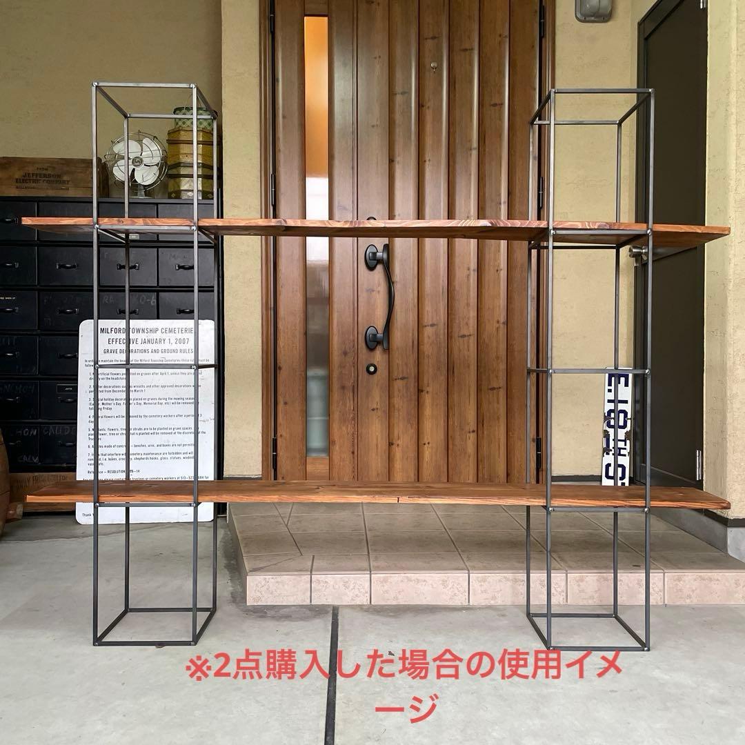 インダストリアル アイアン ラック シェルフ 1点 シャビー 店舗什器（Ａ）