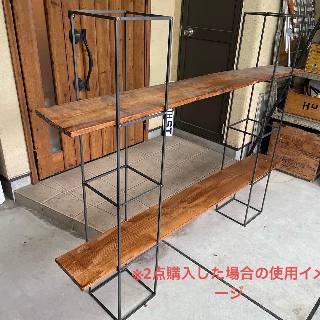 インダストリアル アイアン ラック シェルフ 1点 シャビー 店舗什器（Ａ）