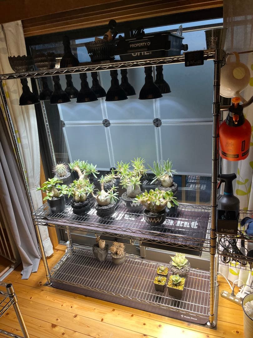 ルミナス メタルラック 植物棚 ダクトレール付き　25㎜