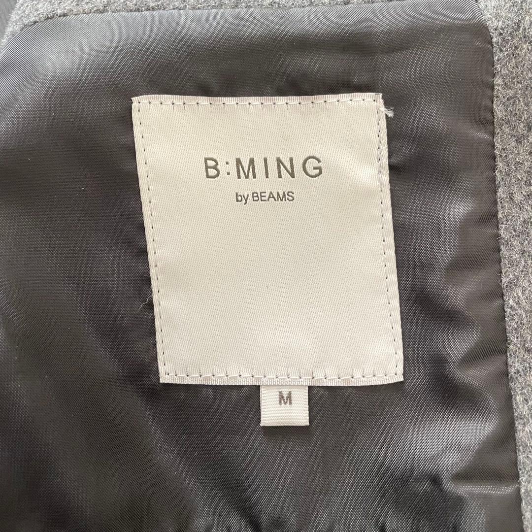 【新品同様】BEAMS タスマニアウール チェスターコート グレー Mサイズ