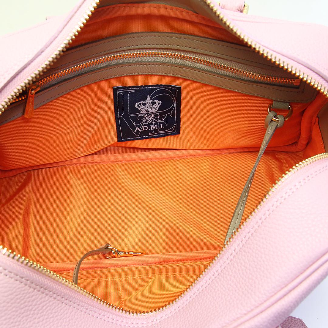 美品 ADMJ モーツァルト ハンドバッグ BEE ビー ハチ ピンク ボストン