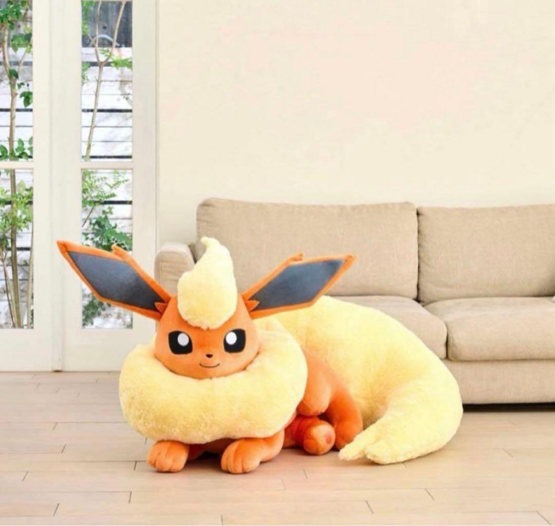 等身大 ブースター ぬいぐるみ 寝そべり　クリスマスプレゼント　誕生日プレゼント