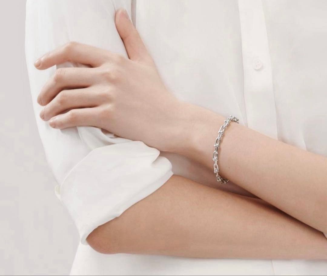 ティファニー　ハードウェア スモールリンク ブレスレット スターリング