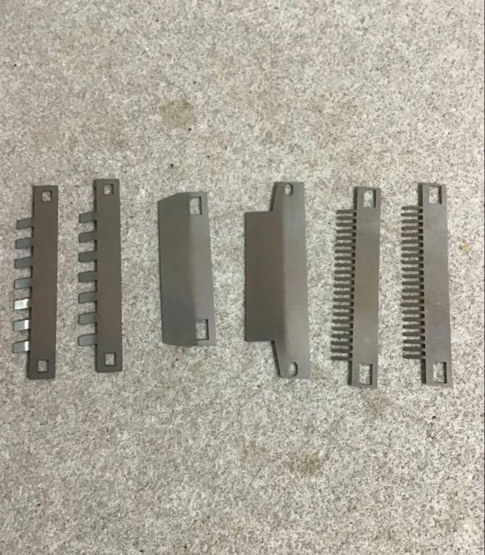 小野式製麺機1型　両刃用　ステンレス櫛刃(2.2mm・6.3mm) オリジナル②