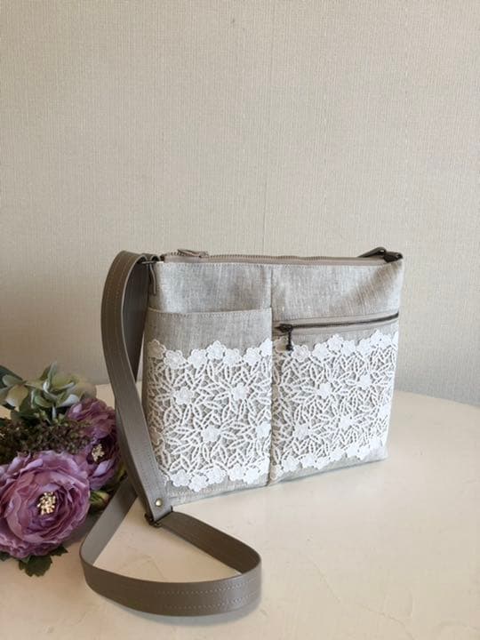 ショルダーバック　リネン　Ⅳ　少し小さ目