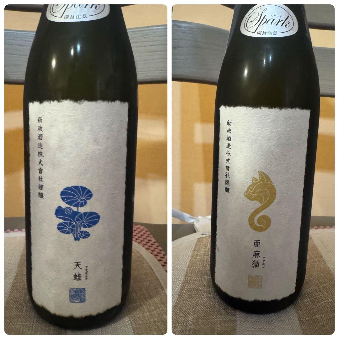 新政 2025 天蛙 亜麻猫 スパークリング セット あまがえる あまねこ