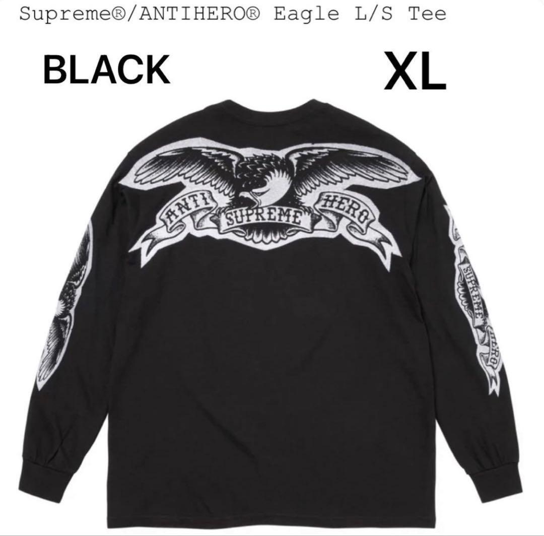 トップス Supreme x ANTIHERO Eagle L/S Tee Black