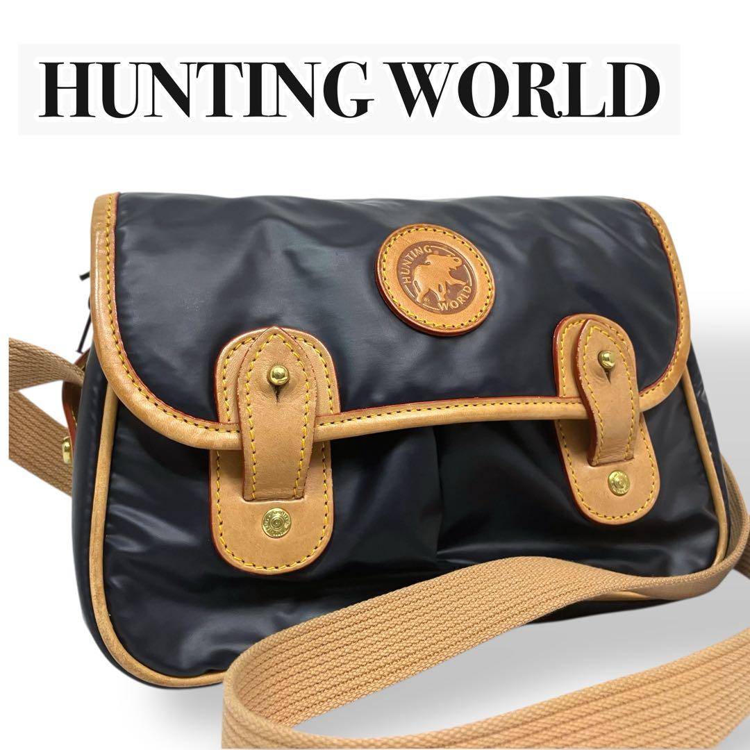 【極美品】HUNTING WORLD ハンティングワールド　メッセンジャーバッグ