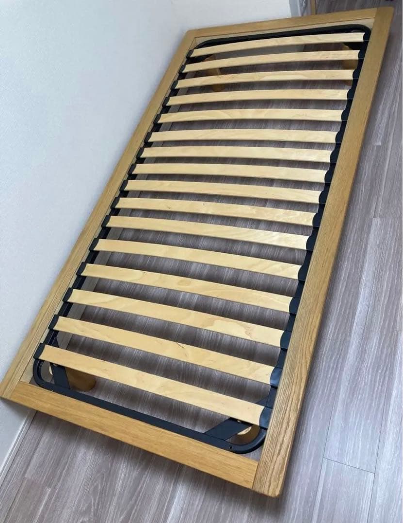 無印良品　MUJI 木製シングルベッドフレーム　オーク材　※収納も別掲載してます