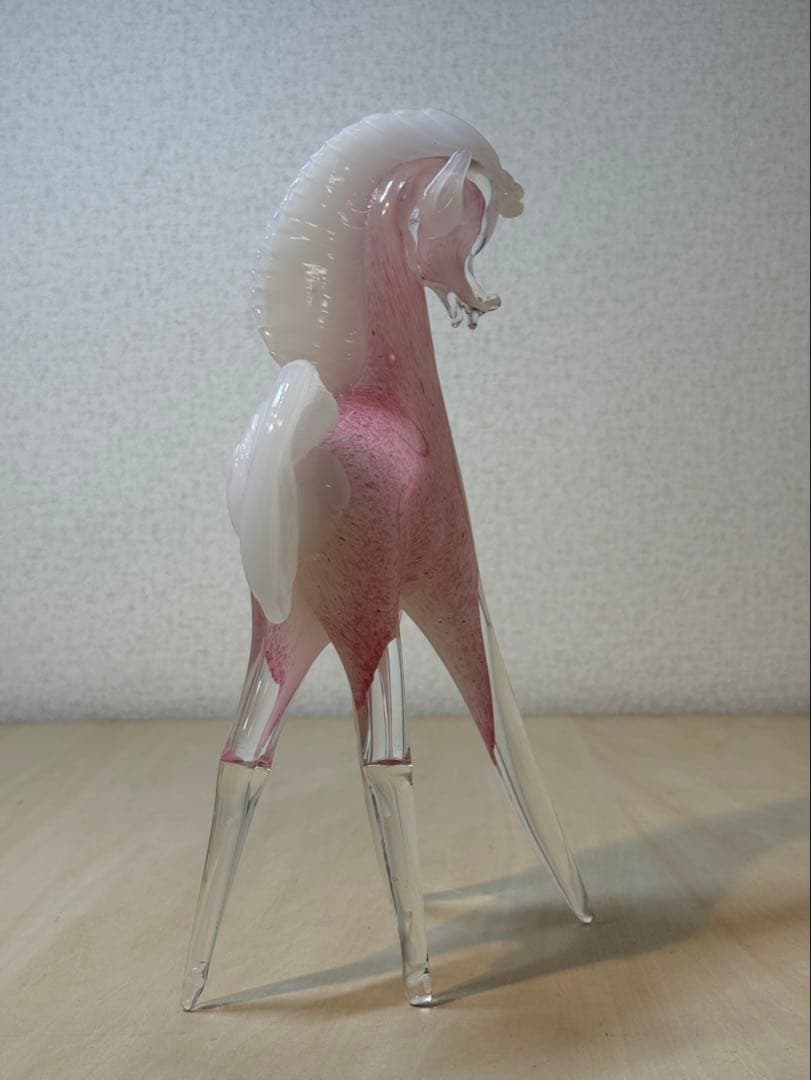 ガラス製馬のアートオブジェ　murano made in italy