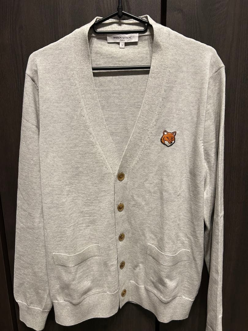 MAISON KITSUNÉ グレー カーディガン S