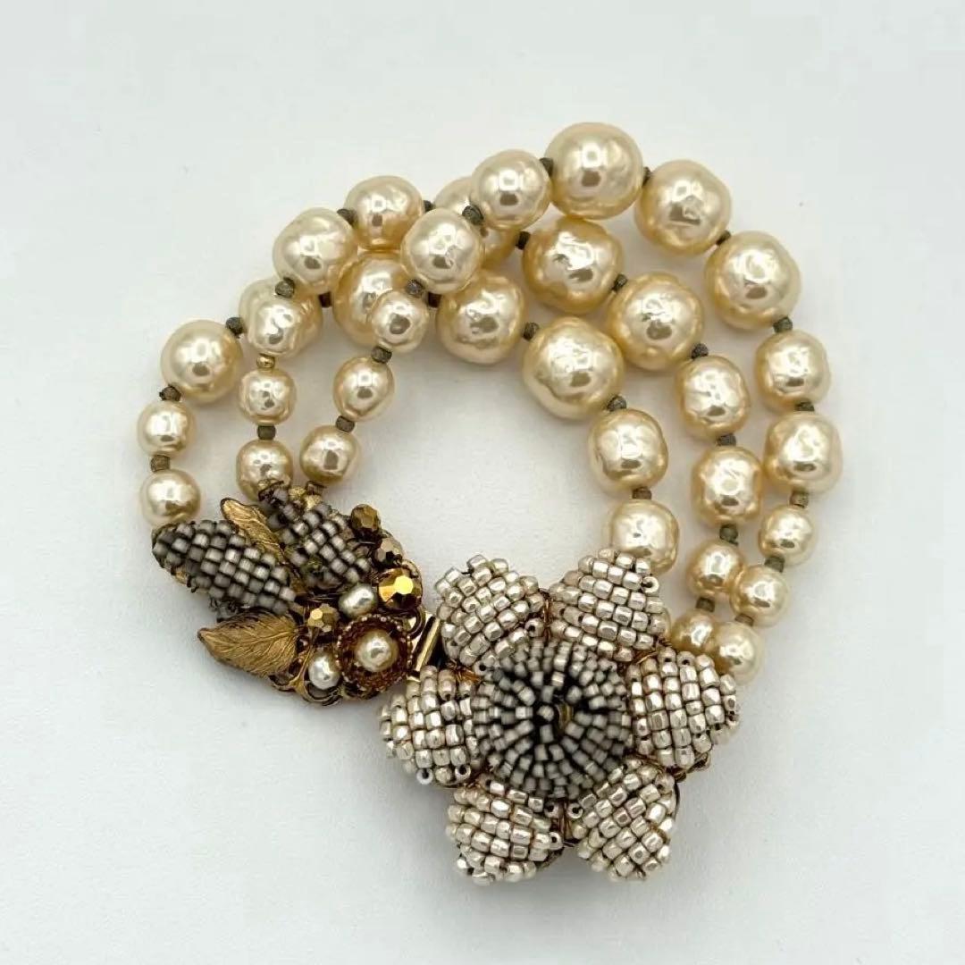 Miriam Haskell ミリアム　ハスケル　パール　ブレスレット