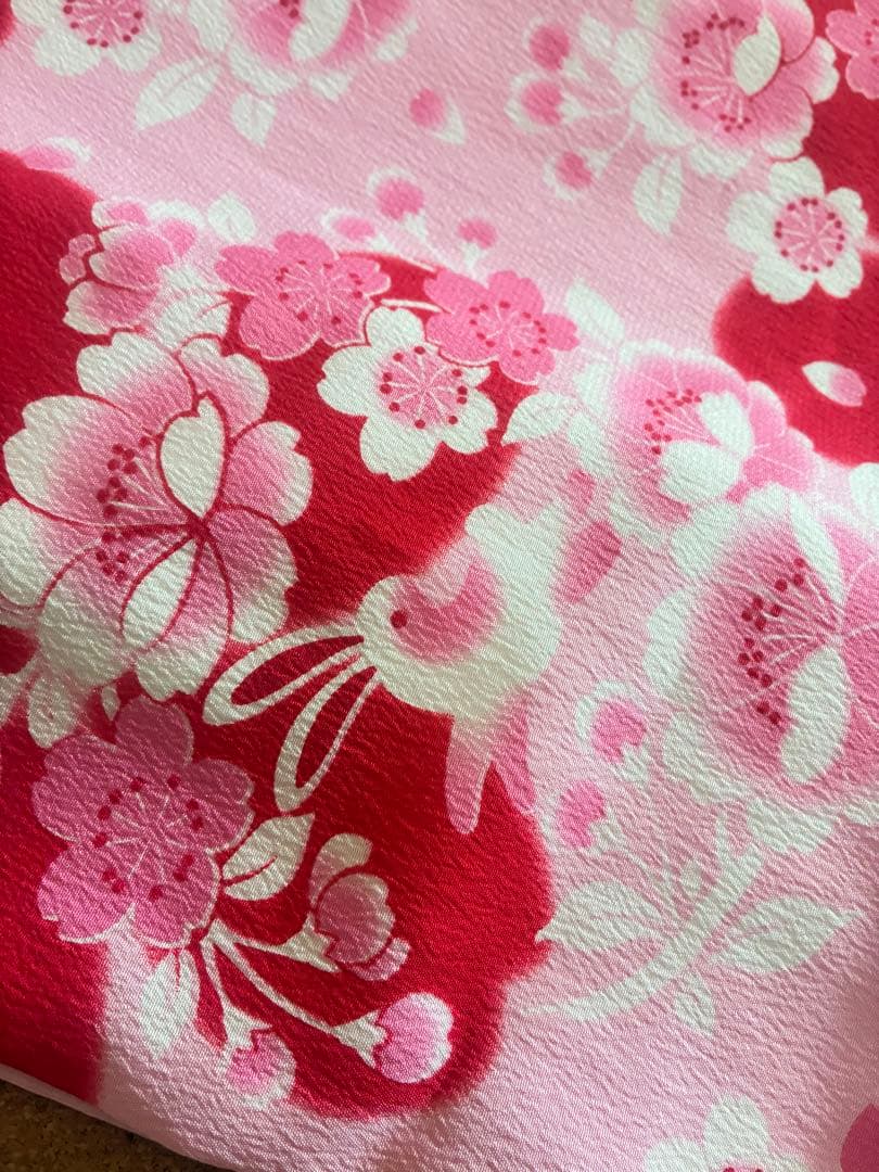 まめ姫ちゃん　JAPANスタイル　振袖バージョン　七五三 7歳用 着物セット