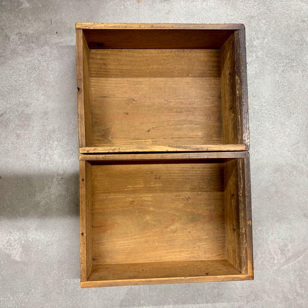 大正昭和レトロ 木製小引き出し 6杯 ヴィンテージインテリア 収納チェスト