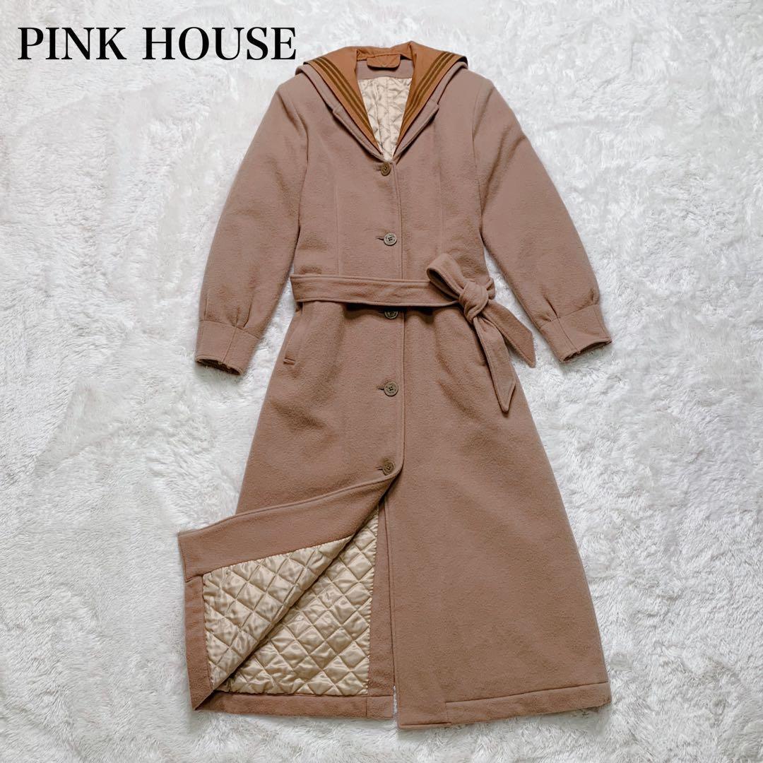 希少 PINK HOUSE カネコイサオ セーラーカラー 2WAY ロングコート