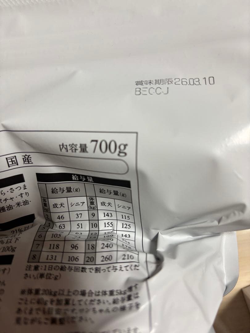 ドックフード工房☆犬用小粒馬肉700ｇ×4袋