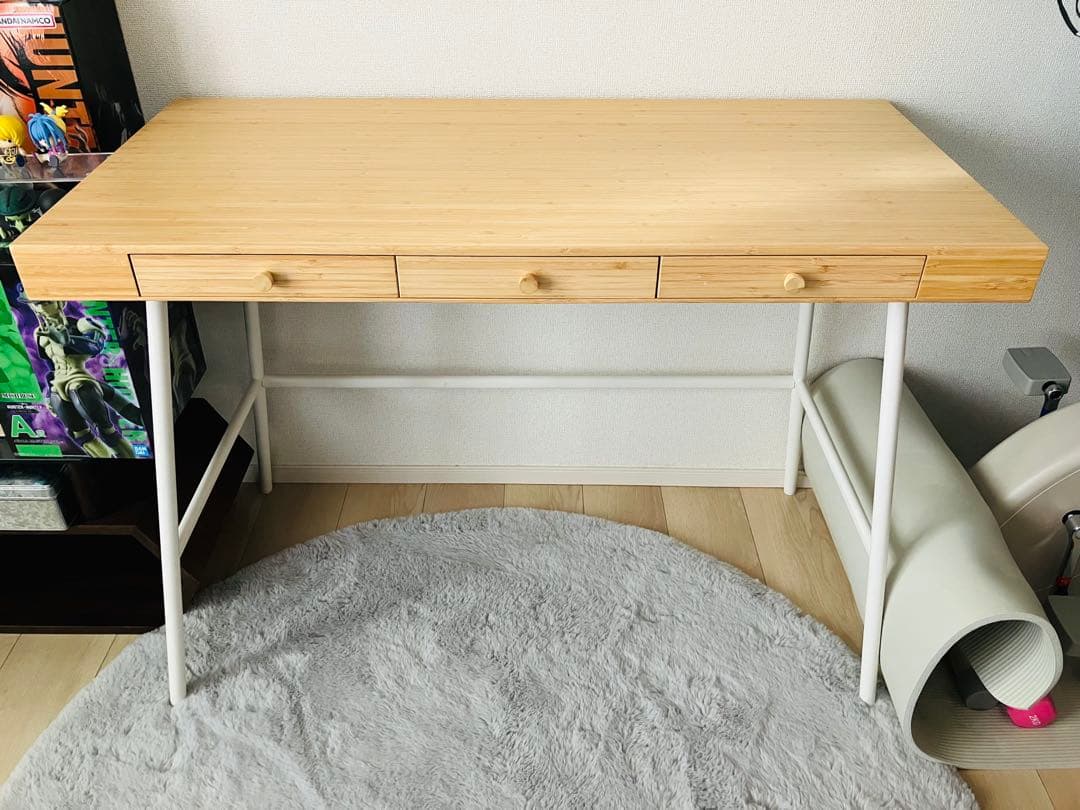 引き取り　IKEA イケア　リルオーセン　机　デスク　竹　102x49 cm