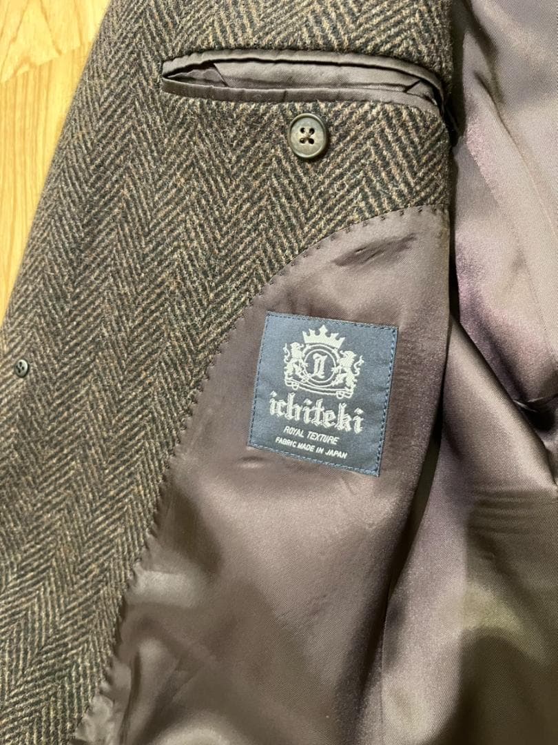 定価16.5万円【BrooksBrothers】ブラウン チェスターコート