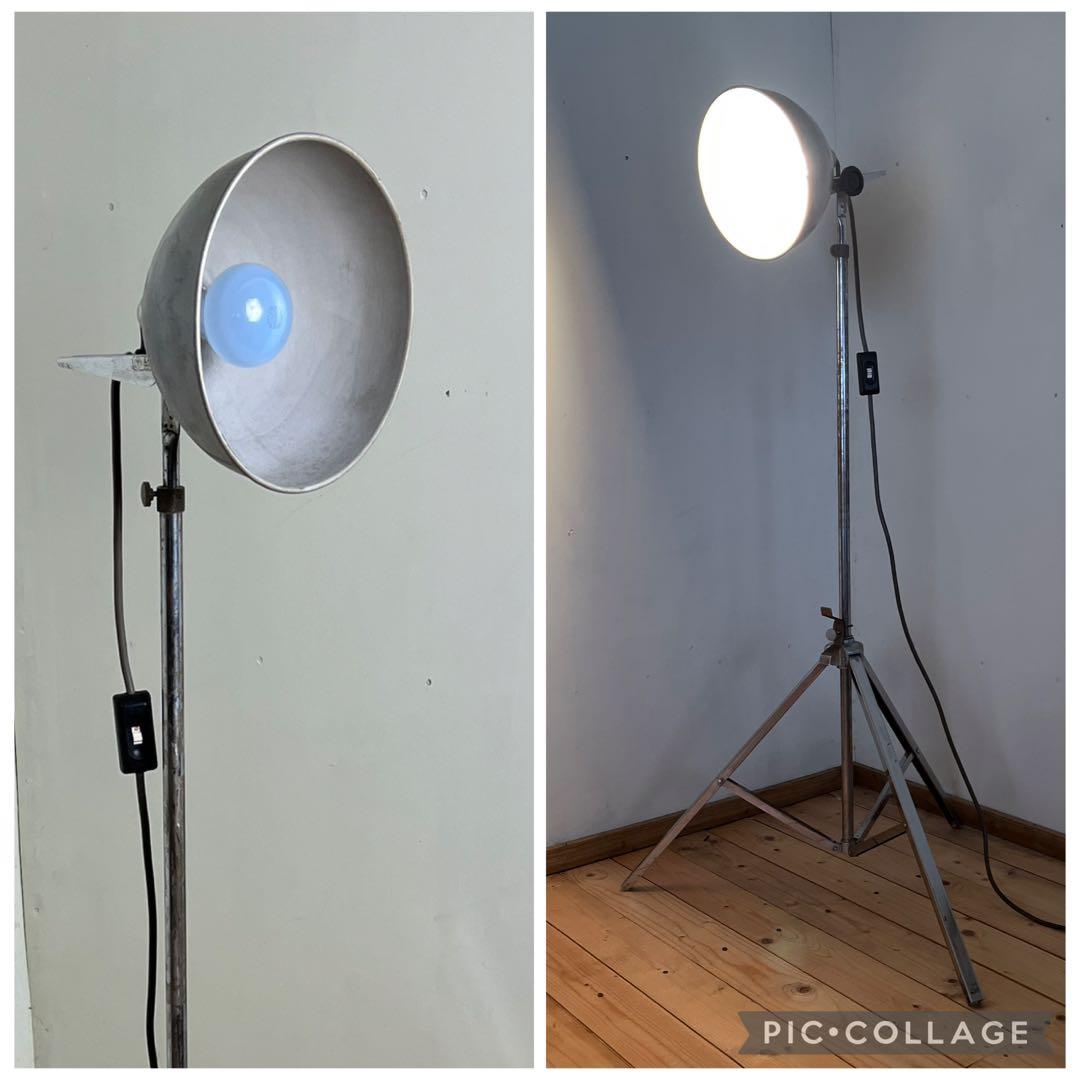 インダストリアル工業系◾️アルミシェード フロアライト カメラ 撮影 照明 A