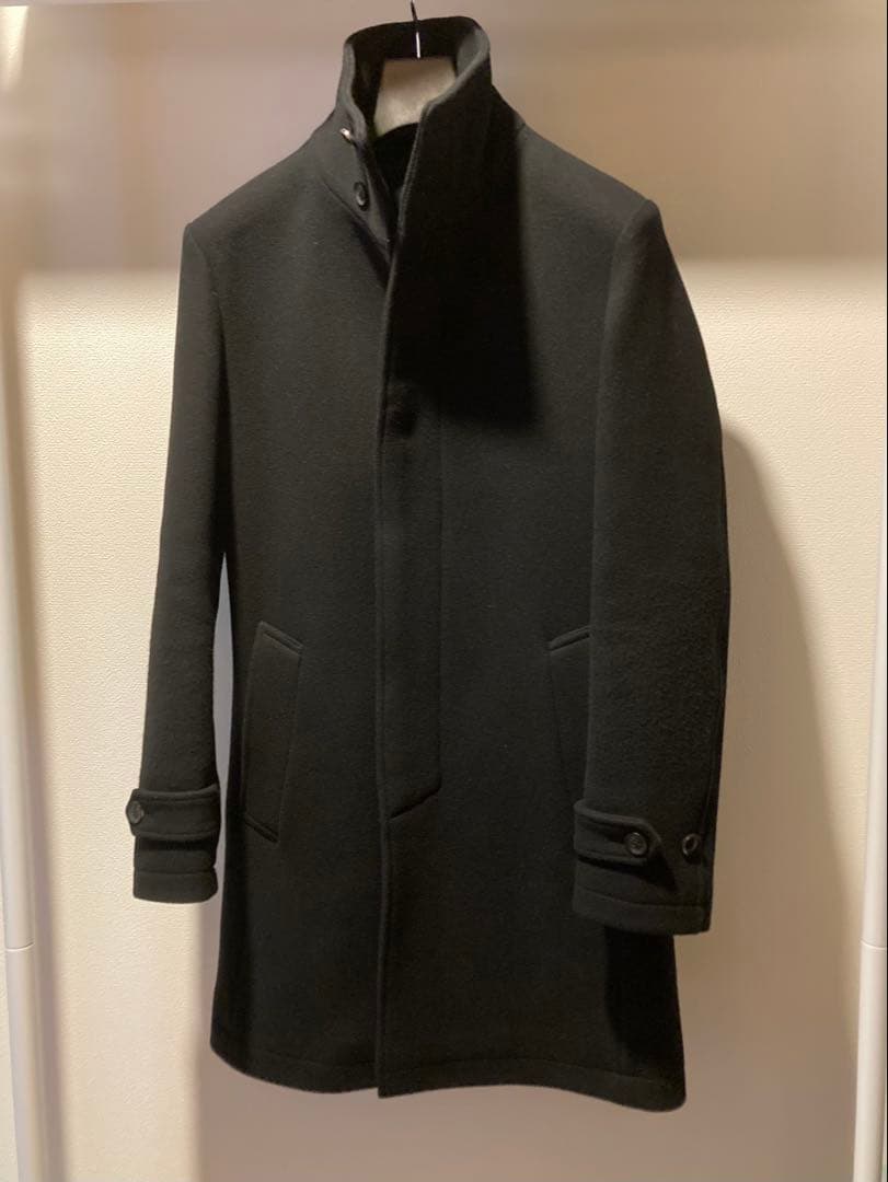 ジュンハシモト メルトンスタンドカラーコート