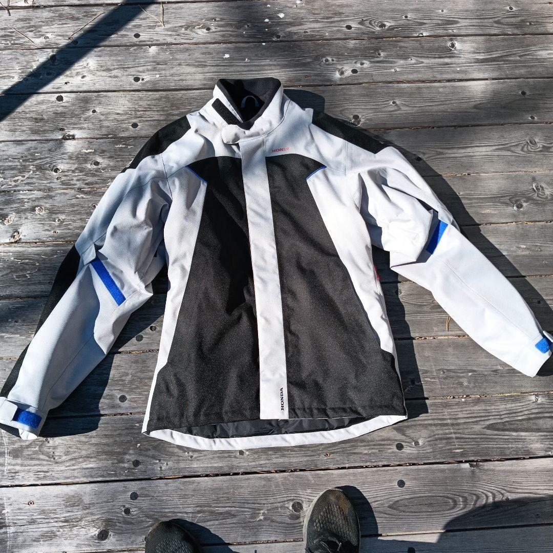 HONDA バイクジャケット 黒/白/青