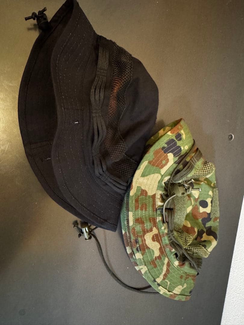 田村装備開発　T-レンジャーハット　IR　陸自迷彩　黒 2点セット