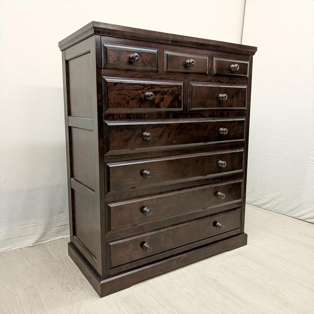 北海道民芸家具　樺 カバ材　整理箪笥　箪笥　タンス　たんす　チェスト　引き出し