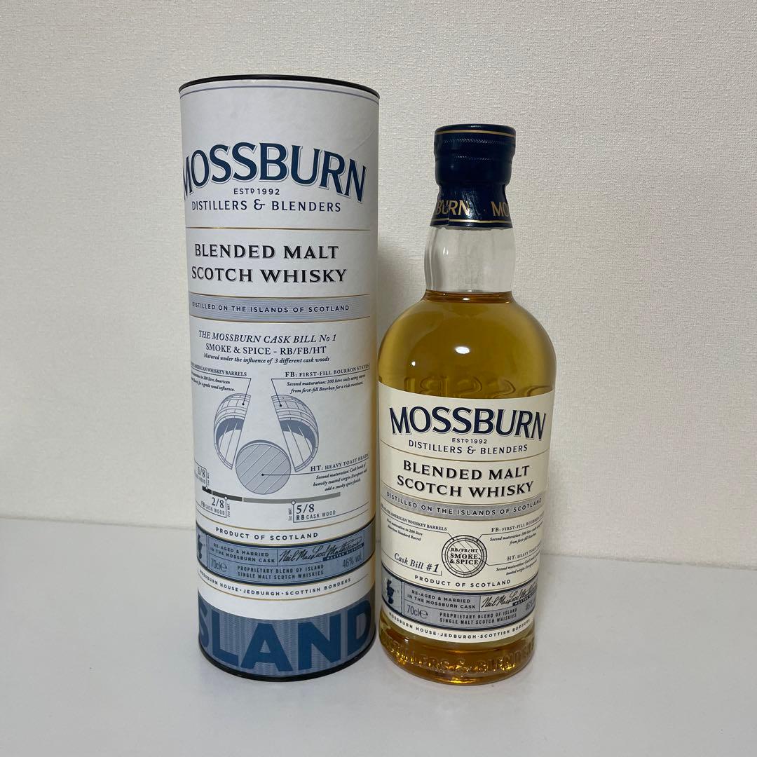 モスバーン　アイランド　ブレンデッドモルトウイスキー 700ml 箱入り
