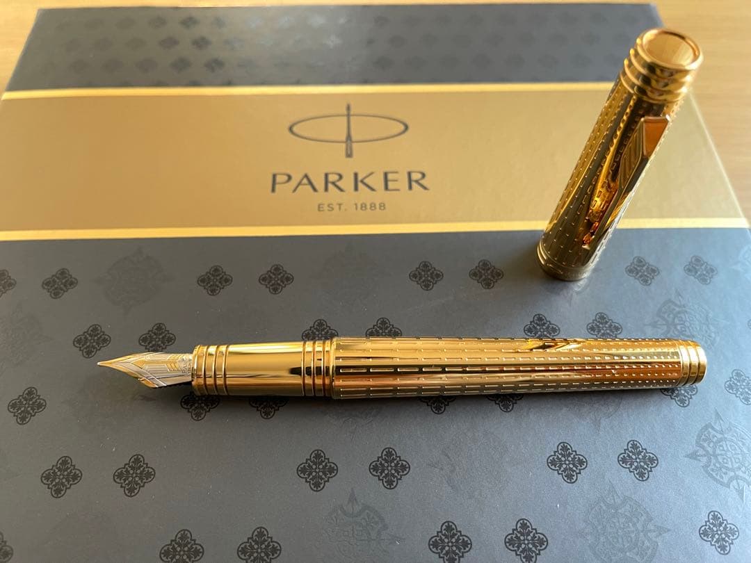 【新品】 パーカー プリミエ デラックス GT 万年筆 18金 M 中字