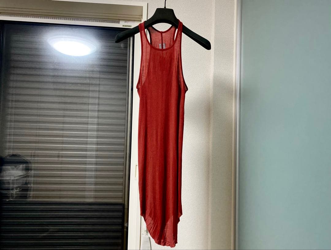 トップス Rick Owens rib long tanktop red drkshdw