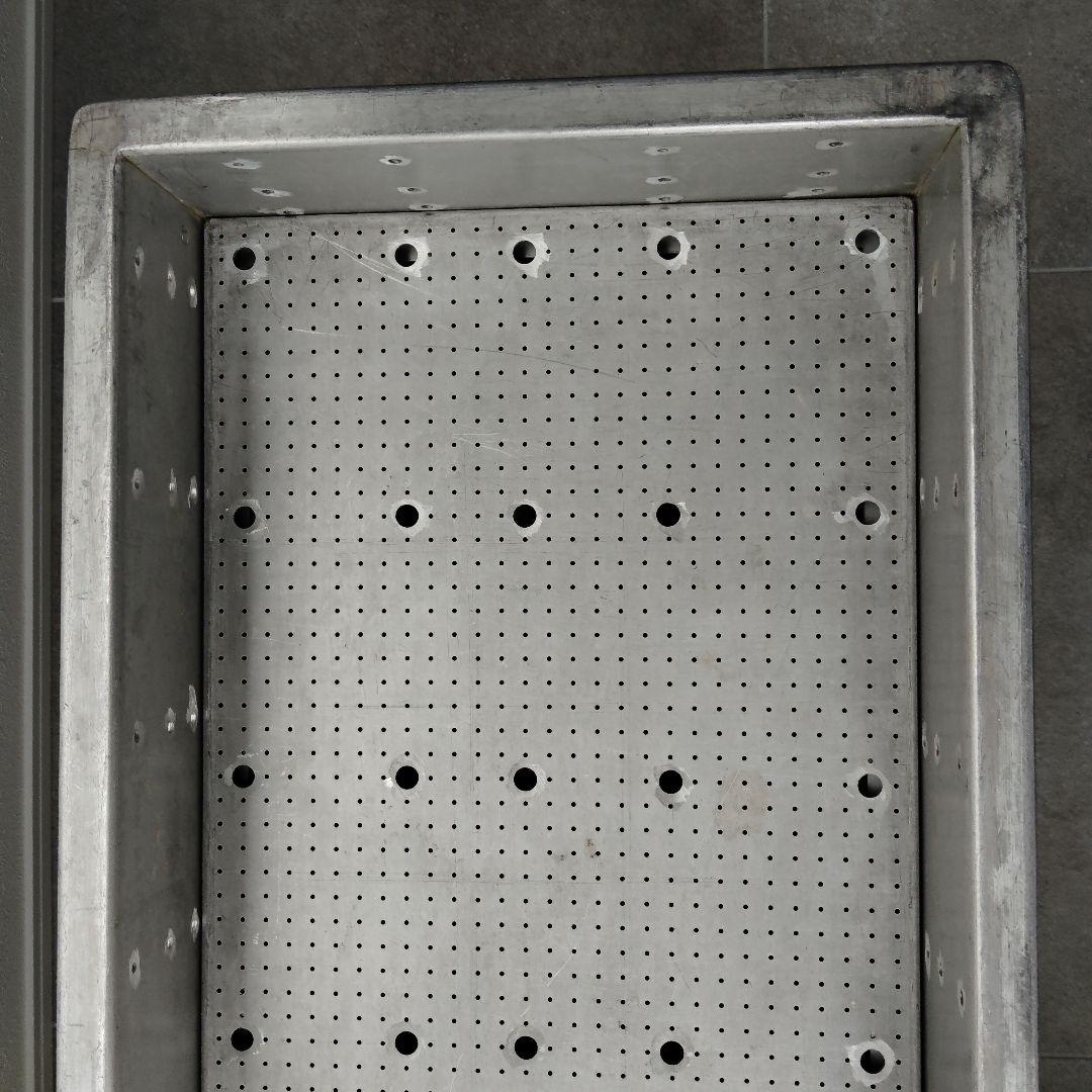 工業系　インダストリアル　アルミケース　6段セット　スタッキング　シルバー