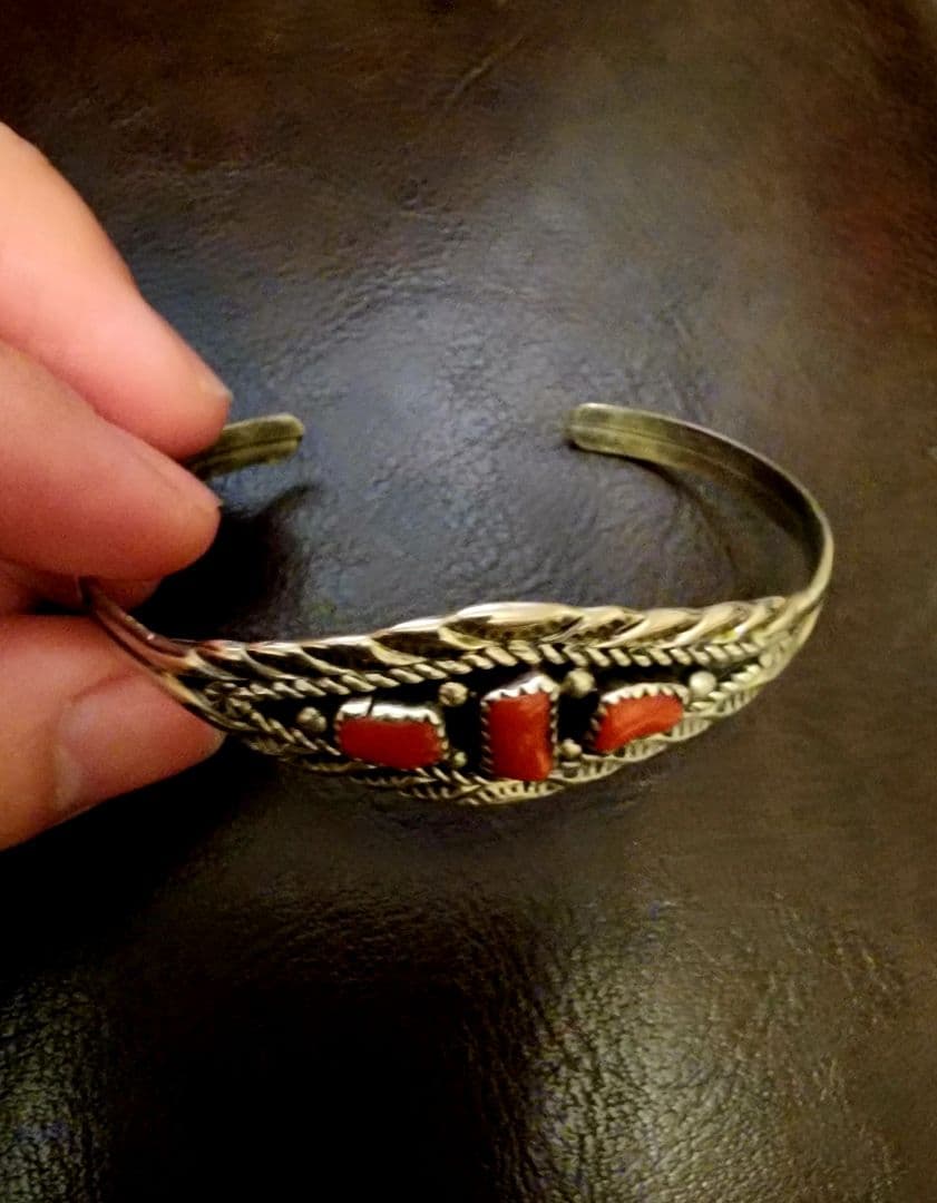 silver925 ブレスレット　vintage インディアンジュエリー　ナバホ