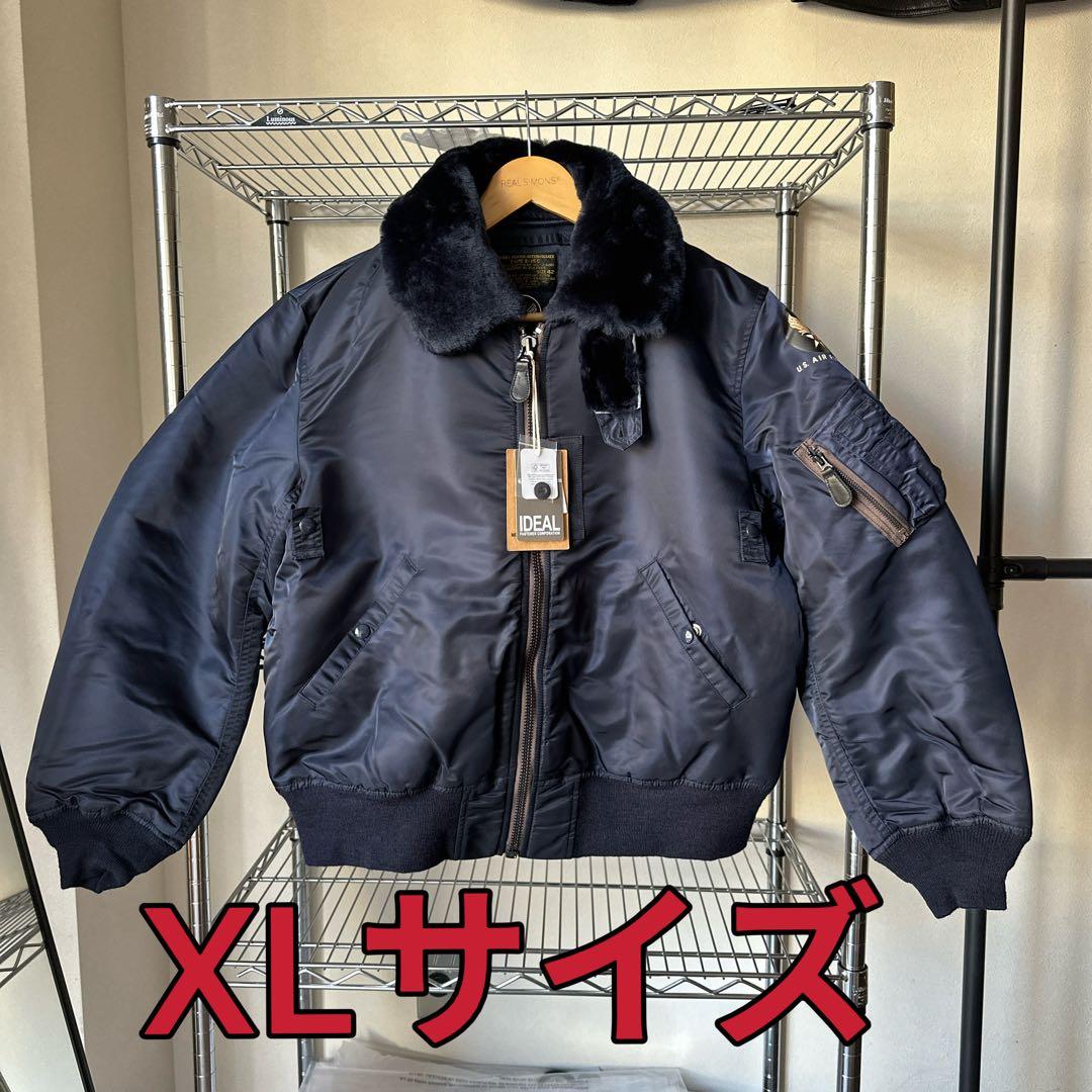 サイズ42「XL」ファー付きフライトジャケットB15C REALSIMONS