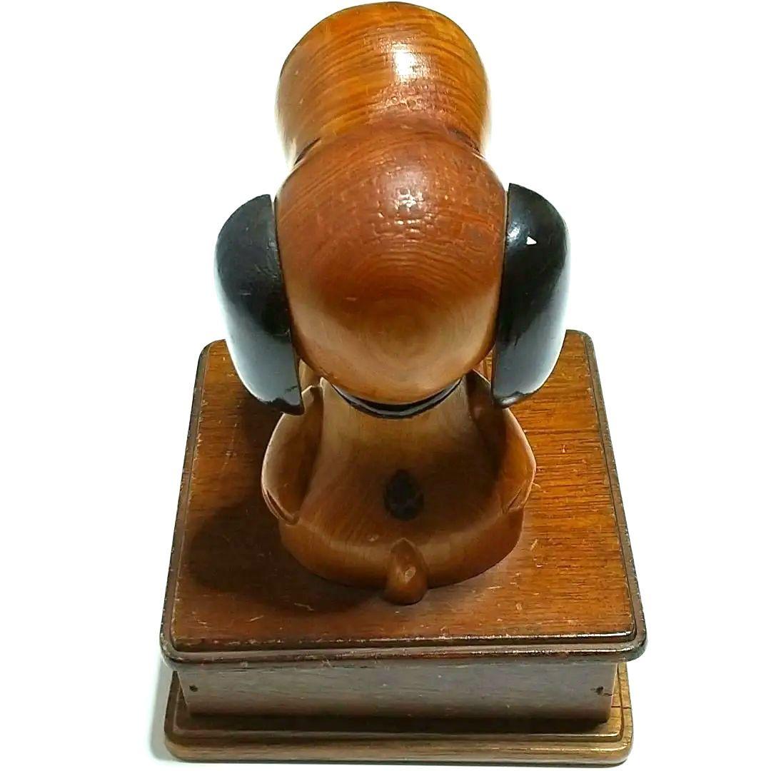 スヌーピー　ビンテージ　木製フィギュア　1980年代