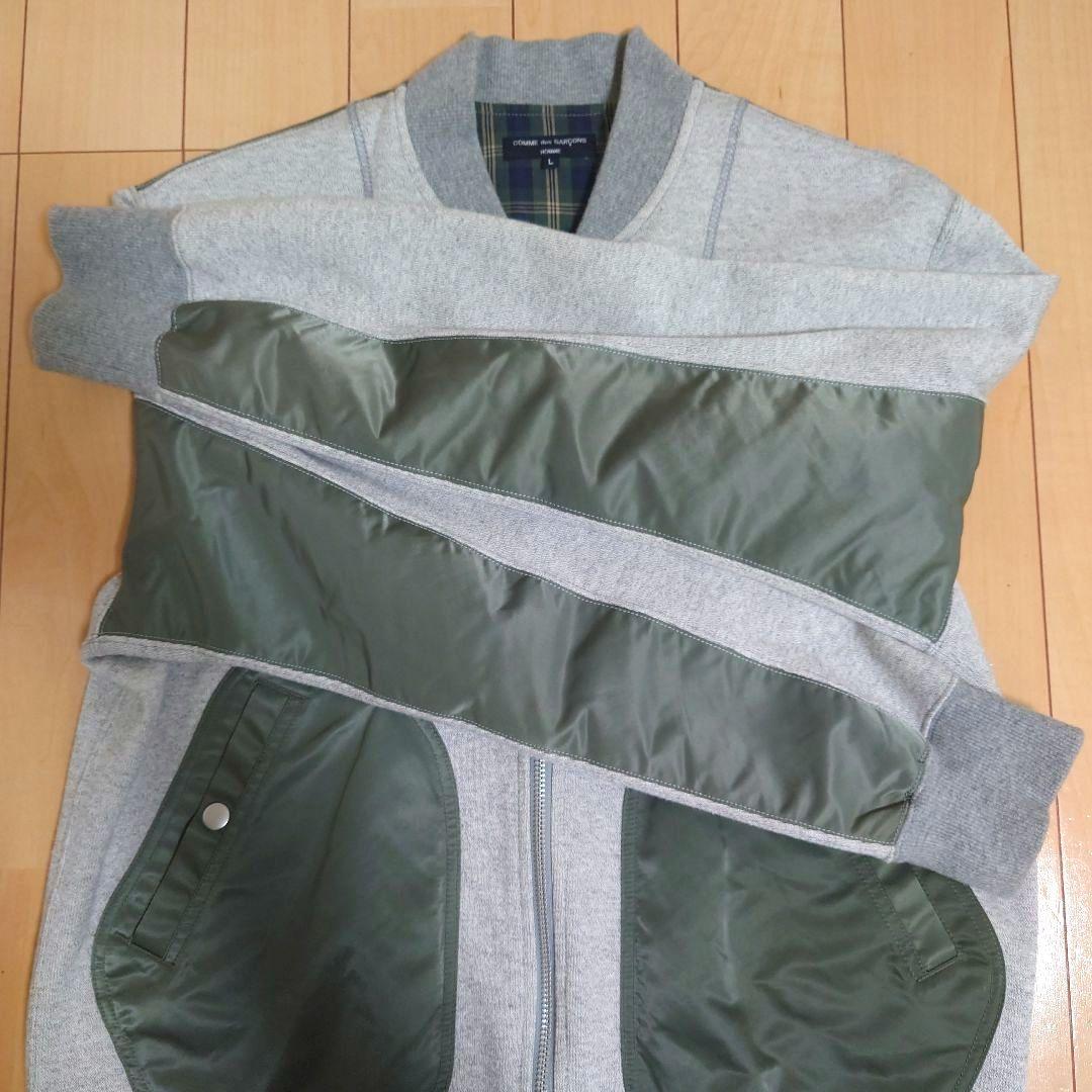 ●美品● コムデギャルソン オム 切替スウェットブルゾン