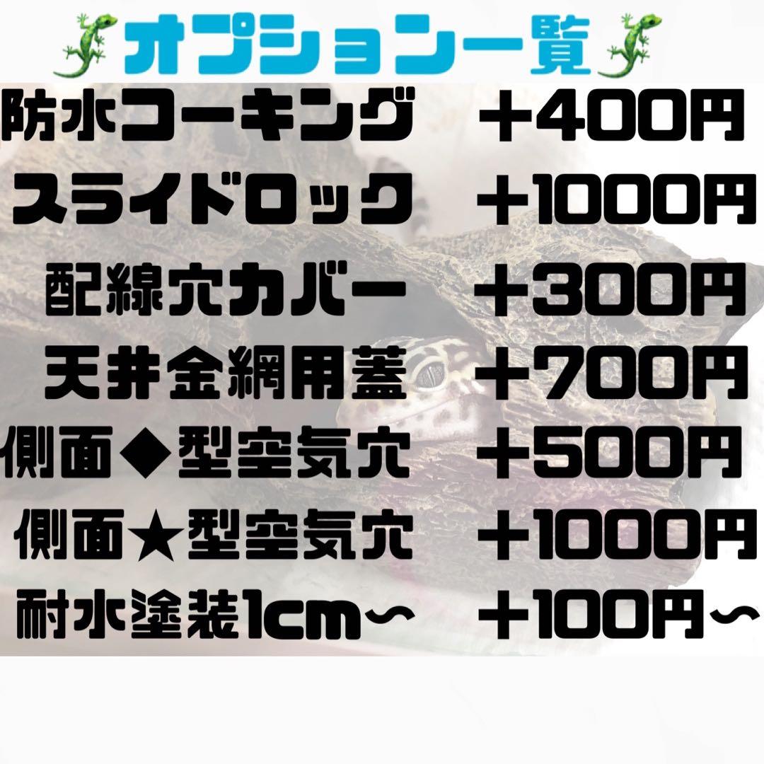 爬虫類ケージ　爬虫類飼育ゲージ　天井金網仕様　90ラック用サイズ
